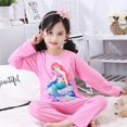 thumbnail image 1 of Conjunto de Pijamas de dibujos animados para niños y niñas, ropa de dormir de princesa Frozen, Anna, Elsa, Olaf, Sophia, otoño, 1 of 4