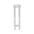 thumbnail image 3 of ANGARA Natural 0.4 Ct. Diamond Classic Stackable Ring in 14K White Gold for Women (Ring Size: 3), 3 of 9