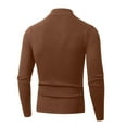 thumbnail image 2 of Men's Quarter Zip Knit Sweater Slim Fit Long Sleeve Mock Neck Pullover Top, 2 of 9