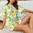 thumbnail image 6 of Bingfone St Patrick's Day1 Print Pajamas Sets for Women Soft Short-Sleeved Pjs with Lounge Shorts Two Piece Sleepwear, 6 of 8