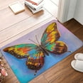 thumbnail image 5 of Fotbe Extra Durable Door Mat - Dirt Trapping Outdoor Welcome Mats - Non-Slip Outdoor Door Mats - Low Profile Front Door Mat - Indoor (16" x 24", Oil Painting Beautiful Butterfly ), 5 of 9
