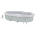 thumbnail image 1 of Outsunny Piscine hors Sol, Piscine Rectangulaire à Cadre Non Gonflable, 1 of 10
