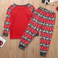 thumbnail image 4 of Conjunto De Pijamas De 2 Piezas Conjunto de pijama familiar de 2 piezas Conjunto informal de manga larga con estampado de alce y pantalones Traje diario Cgtredaw Niño Rojo 100Cm para Niño, 4 of 7
