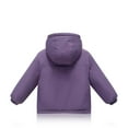 thumbnail image 4 of YHAJDS Kids Winter Coat Fleece Lined Thickened Solid Color Coat with Pockets Zip Hooded Warm for Boys and Girls Winter Outerwear, 4 of 5