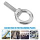 thumbnail image 5 of Lifting Shoulder Eyebolts, Mechanical Eyebolt Hooks, M8X30 Shoulder Threaded Eyebolts for Indoor and Outdoor Use,5 PCS, 5 of 5