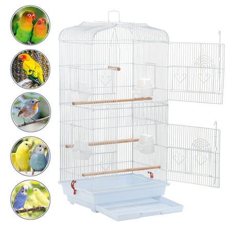 Finch Bird Nests - Large Pet Bird Cage Play Top Parrot Parakeet LoveBird Finch Animals Hanging Cage