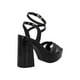 thumbnail image 3 of Zapatilla Plataforma Mujer Vestir Miracol Charol Moda negro 23.5, 3 of 4