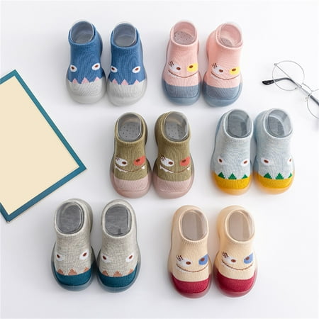 

eczipvz Toddler Shoes Boys Girls Animal Cartoon Socks Shoes Toddler WarmThe Floor Socks Non Slip Prewalker Cute Shoes Size 9 Coffee