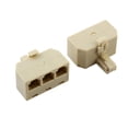 thumbnail image 4 of Adaptador de Cable de Teléfono RJ11 Triplex Único Bargains 2Pcs, 4 of 5