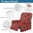 thumbnail image 6 of Renewold Christmas Tree Cat Red Recliner Seat Cover Washable Lazy Boy Recliner Chair Slipcover 4 Pieces Stretch Reclining Couch Cover for 1 Cushion Reclining Sofa Xmas Home Decor, 6 of 8