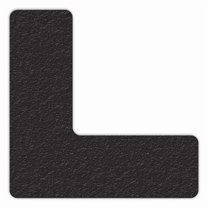 Incom Floor Tape,Black,6 inx6 in,L,PK25 LM110K