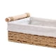 thumbnail image 2 of Cestas Mimbre Decorativas Pequeñas Cesta de papel para lavabo Cesta de almacenamiento impermeable para baño para organizar el baño, 2 of 8