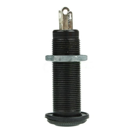 

5X(Guitar / Bass Cylinder Flush Mount Output Jack - Black J5M1)