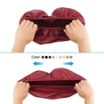 thumbnail image 4 of Cubiertas de taburete redondas Uxcell, paquete de 3, cojín de taburete elástico y a prueba de agua para sillas de 12"-14", rojo vino, 4 of 7