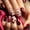 C, variant on 24PCS Medium Square Press On Nails, Deep Red & Nude White with Red Heart & Rhinestone Design, Glossy Natural Fit Fake Nails for Women, Romantic Valentine's & Daily Manicure, Salon & Home Use
