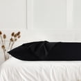 thumbnail image 2 of 3 Pack Breathable Egyptian Cotton Body Pillow Covers, 20" x 72", Black, 2 of 8