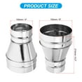 thumbnail image 2 of Unique Bargains 6 Inch to 4 Inch Round Duct Reducer, Galvanized Steel Adapter Pipe Fitting, Silver Tone, 2 of 5