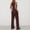 Brown, variant on MSJUHEG Linen Pants Women Linen Sets for Women 2 Piece 2 Piece Outfits 2025 2 Piece Matching Summer Summer Outfits for Women Sleeveless Round Neck Tank Tops Lounge Sets for Women Black L
