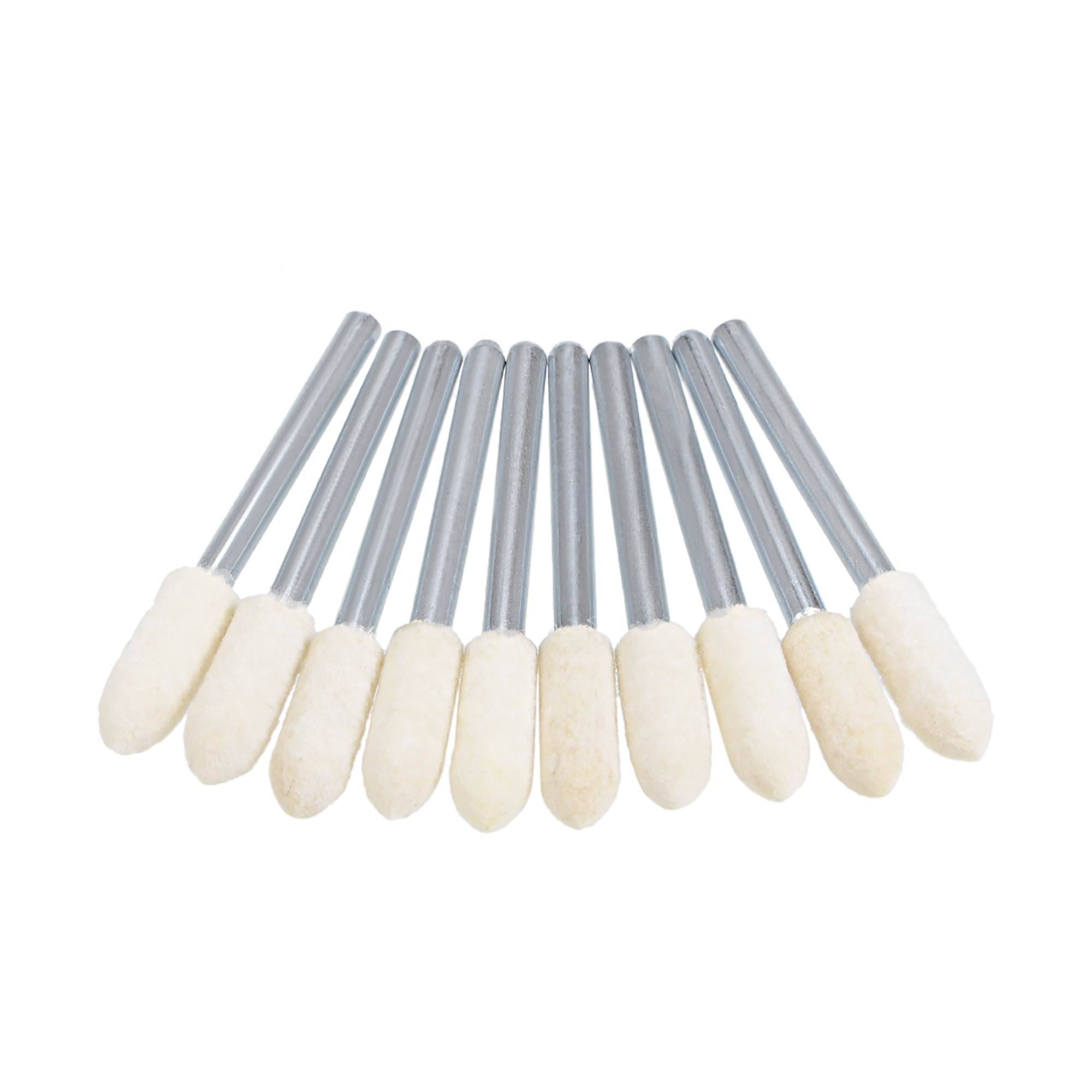 5mm Wool Felt Mounted Points Tapered Polishing Buffing Wheels Grinding