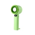 thumbnail image 4 of Linnome Digital Display Handheld Fan High Speed USB Rechargeable Powerful Wind for Outdoor 2.36x2.36x7.48in Z2-Green, 4 of 9