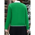 thumbnail image 5 of Sociala Knit Cardigans for Womens Long Sleeve Tops Button Down Crew Neck Cardigan Sweater, 5 of 6