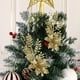 thumbnail image 5 of Oioii 2PCS Christmas Poinsettia Flower Decorations - Artificial Ornaments for Xmas Tree, Wreath, Wedding Party Decor, 5 of 6