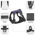 thumbnail image 3 of Vsdgher colorful Skull butterfly flower1 Pattern Dog Harness,No Pull Pet Harness with Soft Padded Handle,Adjustable Reflective Vest with 2 Buckles,4 Slide Buckles,S-XL Large, 3 of 4