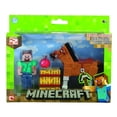 thumbnail image 2 of Minecraft 3" Action Figure 2-Pack Steve with Brown Horse, 2 of 2
