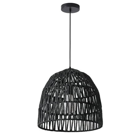 

Aiwen Black Mesh Dome Pendant Light Novelty Modern Home Light Fixture