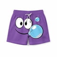 thumbnail image 3 of Pantalones cortos de bolsillo para niños con cordón elástico estampado casual traje de baño pantalones de cinco puntos, 3 of 8
