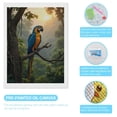 thumbnail image 3 of Diamond Art Kits for Adults, Parrot Perched Sunrise Forest Scene 5D Diamond Painting Kits for Adults Beginners, DIY Full Drill Diamond Painting, Gem Art and Crafts 12x16, 3 of 7
