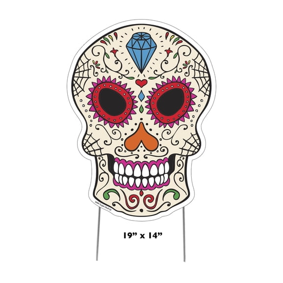 Sugar Skull 5 - Gem Yard Sign
