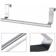 thumbnail image 4 of Over Cabinet Door Towel Bar, Towel Holder Rack Over Bathroom Cupboard Doors, 9inch/14inch Kitchen Towel Holder, Stainless Steel, 2 Small 9'' & 1 Large 14'', 4 of 6