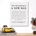 thumbnail image 5 of Canvas Wall Art Inspirational Motivational This is the Beginning of a New Day Quote Canvas Print Positive Life Canvas Painting Office Home Wall Decor Framed Gift 12x15 Inch, 5 of 5