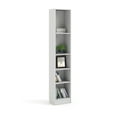 thumbnail image 5 of Tvilum Element Tall Narrow 5-Shelf Office Bookcase for Adults, White, 5 of 8