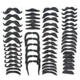 thumbnail image 3 of 60 Piezas Bigotes Falsos Simulación Barbas Para Carnaval Masquerade Halloween SM SunniMix bigotes falsos, 3 of 8