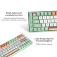 thumbnail image 4 of TIMIFIS Bluetooth Keyboard 3 Modes 66% Mechanical Gaming Keyboard 69 Mini RGB Red Switch P/BT Keycaps Type-C Keyboard Colour Blocking For Gaming And Working ummer, 4 of 7