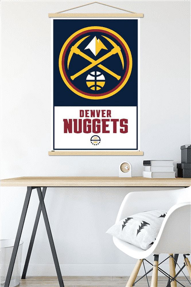 NBA Denver Nuggets - Logo 21 Wall Poster with Magnetic Frame, 22.375" x 34"