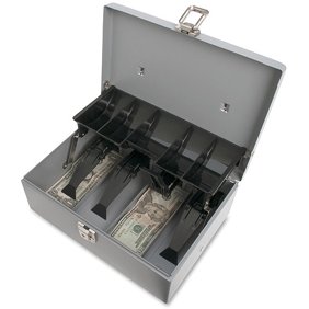Five Grids Cash Drawer Register Insert Coin Tray Cashier Tidy