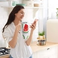thumbnail image 5 of Yayeee 30oz Stainless Steel Tumbler with Straw and Handle Double-Wall Insulated Travel Water Bottle, Red Watermelon, 5 of 8