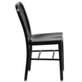 Flash Furniture Commercial Grade 2 Pack Black Metal IndoorOutdoor