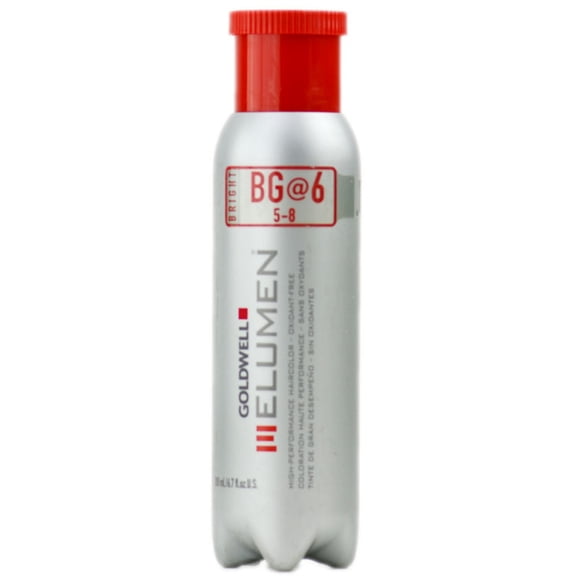 Goldwell Elumen High-Performance Haircolor (6.7 oz), BG @ 6, Brown Gold, Level 6, Pack of 1 w/ Sleek Teasing Comb