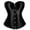 Black, variant on SNOWSONG Women's Corset Top Bustier Renaissance Lace up Boned Overbust Plus Size Satin Corsets Top Body Shaper Bustier 1PC Top Black L