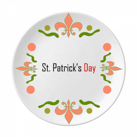 

Celebrate St. Patrick鈥檚 Day Blessing Festival Flower Ceramics Plate Tableware Dinner Dish