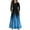 #001Blue, variant on Girls Long Dress Size 10-12 Crew Neck Floral Print Tiered Dress Autumn Holiday Long-Sleeve Casual A-Line Dresses with Pockets 9-10 Years