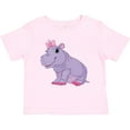 thumbnail image 3 of Inktastic Cute Purple Hippo Girls Baby T-Shirt, 3 of 5