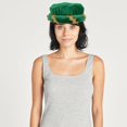 thumbnail image 7 of vlrwzc Green Renaissance Beret Hat Medieval Themed Event Headwear, 7 of 7