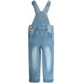 thumbnail image 1 of Pantalones Vaqueros Ajustados y Lindos con Rotos Para Niña y Niño, KIDSCOOL SPACE,Azul Claro,7-8 Años, 1 of 6