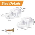 thumbnail image 3 of YQHWQ 100 Pieces Glass Fixing Clip Kit Pieces Glass Fixing Clip Kit MM Glass 5mm Glass Transparent with Color Coating Screws Glass Clips Glass Cabinet Clips with Screws for Fixing Glass, 3 of 5