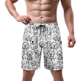 thumbnail image 2 of NICKSUN Men's Swim Trunks, Cute Print Quick Dry Summer Board Beach Shorts with Mesh Lining and Pockets, 2 of 6